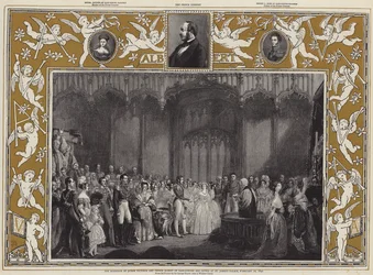 Le Mariage de la reine Victoria et du prince Albert de Saxe-Cobourg et Gotha au palais de St James, 10 février 1840