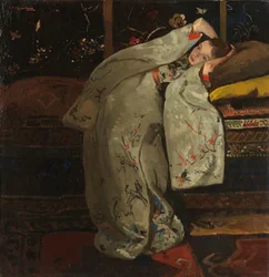 Fille en kimono blanc