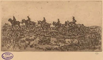 Hussards en file indienne