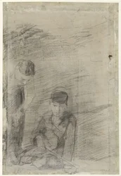 Deux garçons jouant