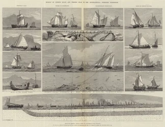 Modèles de bateaux de pêche et d