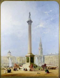 Vue projetée de Trafalgar Square