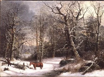 Bûcheron en hiver