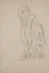 Sans titre - Nu masculin, vue postérieure, 1846
