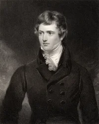 Edward George Geoffrey Smith Stanley, gravé par H. Robinson, de 