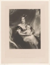 Portrait de Georgiana Agar-Ellis Lady Dover (titre sur l