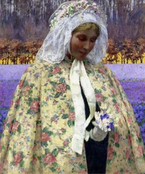 Pâques, une mariée en Brabant, c.1904