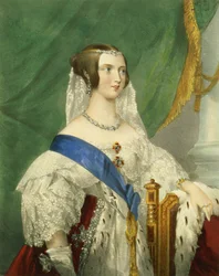 Sa Très Gracieuse Majesté, la reine Victoria (1819-1901) gravée par James Henry Lynch (fl.1815-68)
