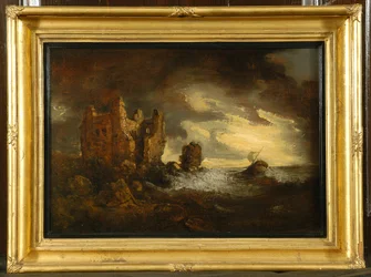 Château de Peele dans une tempête, 1805