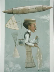 Alberto Santos-Dumont (1873-1932), illustration de 
