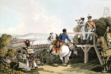 Bonaparte (1769-1821) juste avant sa fuite, observant l