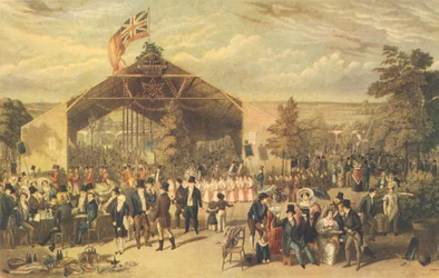 Dîner annuel des débitants de boissons autorisés, Mermaid Tavern, Hackney, 1866