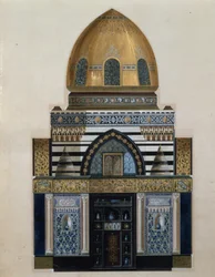 Conception pour la Salle Arabe à Leighton House, Londres, 1880