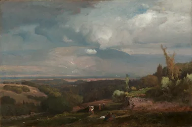 Tempête approchant des collines albaines