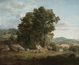 George Inness / "Le coupeur de bois", 1849