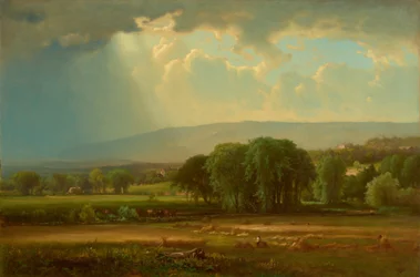 Scène de récolte dans la vallée du Delaware