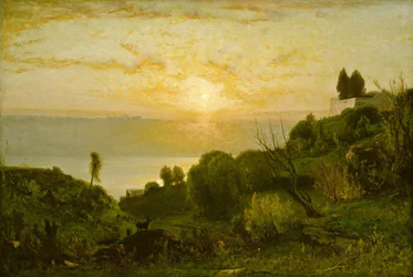 Lac Albano, Coucher de Soleil