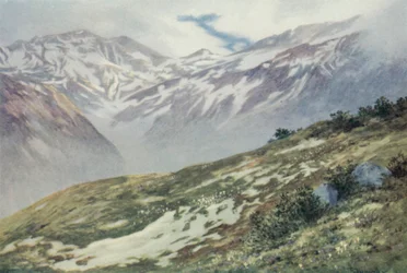 Le Col De Balme depuis Le Planet, au-dessus d