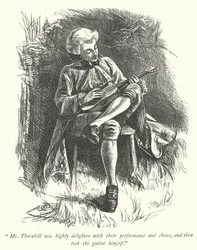 Illustration pour « Le Vicaire de Wakefield » (gravure)