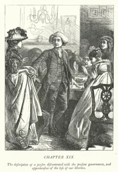 Illustration pour « Le Vicaire de Wakefield » (gravure)