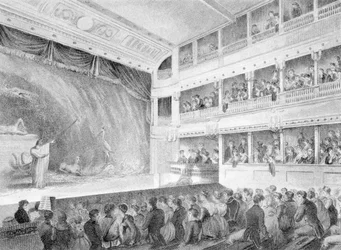 Intérieur du Petit Théâtre, Haymarket à Londres
