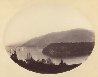 Depuis Trophy Point, West Point, rivière Hudson, vers 1867-1868