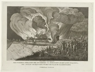Incendie des salines à Arnemuiden, 7 juillet 1802