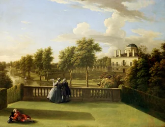 Vue depuis la terrasse de la cascade, Chiswick
