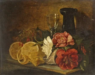 Nature morte avec fruits et fleurs