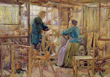 Tisserands, à Coventry, 1895