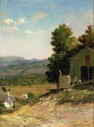 Étude de vieille grange, West Campton, New Hampshire, 1865