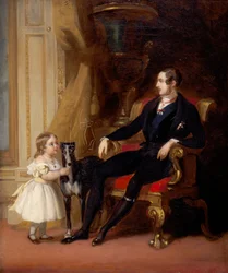 Albert, prince consort avec la princesse Victoria et Eos