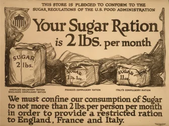 Votre ration de sucre est de 2 livres par mois