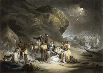 Hospitalité africaine, gravée par John Raphael Smith, 1791