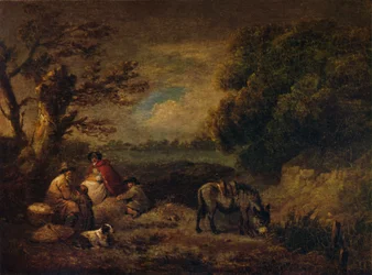Gitans se reposant avec un âne, 1795