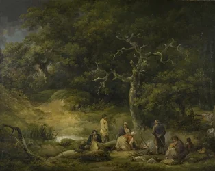 Gitans dans un paysage, c.1790