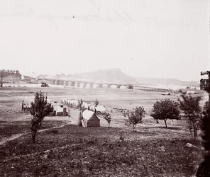 Camp des constructeurs de ponts en face de Chattanooga