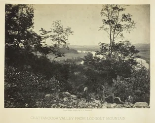 Vallée de Chattanooga depuis Lookout Mountain, 1864-1866
