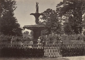 Fontaine, Savannah, Géorgie, années 1860