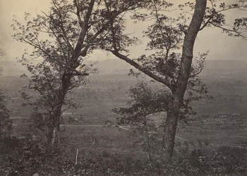 Orchard Knob depuis Mission Ridge, 1860s