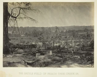 Le champ de bataille de Peach Tree Creek, Géorgie, 1864-1866