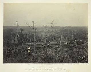 Vue de la montagne Kenesaw, Ga.