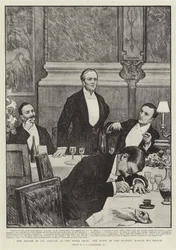 Le dîner de M. Asquith à l
