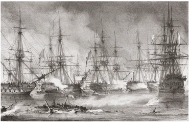 La bataille navale de Navarin le 20 octobre 1827, 1828