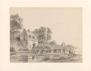 Vue sur la porte du Château de Buren
