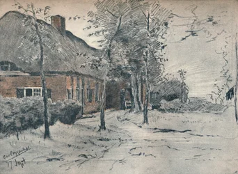 Une ferme hollandaise, vers 1900
