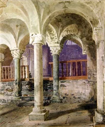 Crypte de Saint Nicolas Giornico, Canton du Tessin, Suisse