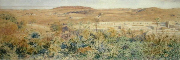 La montagne rouge, depuis un monticule de déchets à la périphérie du Caire