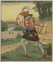 Illustration de Rumpelstiltskin par les frères Grimm