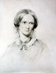 Charlotte Brontë, romancière anglaise, 1850